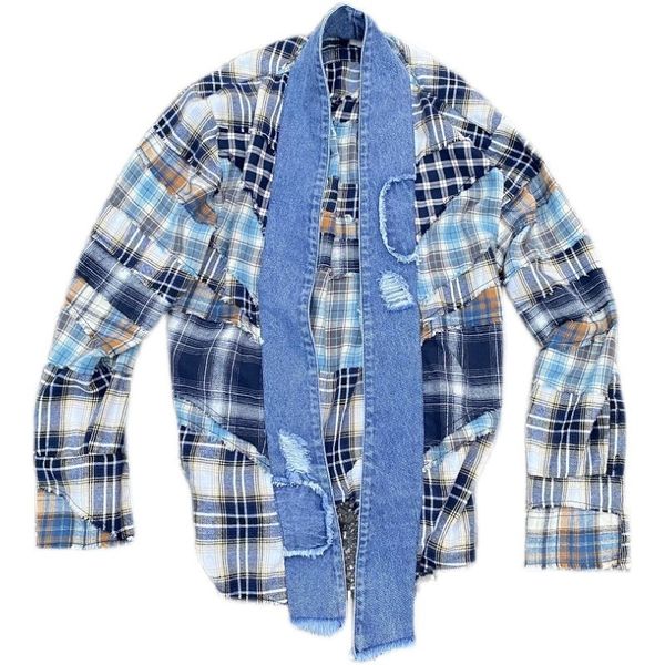 men's jackets gl style vintage patchwork plaid khaki striped shirt cardigan tees streetwear mid length casual taoist robe coat 230729, Black;brown
men's jackets gl style vintage patchwork plaid khaki striped shirt cardigan tees streetwear mid length casual taoist robe coat 230729, Black;brown