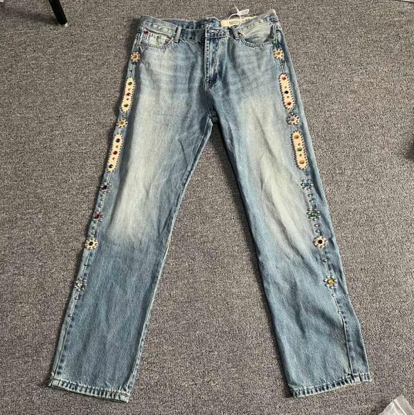 men039s jeans independent kapital style handmade gem retro washed vintage high street loose straight casual jeans7921020, Blue
men039s jeans independent kapital style handmade gem retro washed vintage high street loose straight casual jeans7921020, Blue