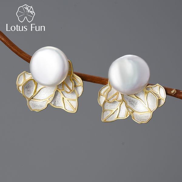 stud lotus fun unusual vintage natural baroque pearl leaves earrings for women real 925 sterling silver original fashion jewelry 230729, Golden;silver
stud lotus fun unusual vintage natural baroque pearl leaves earrings for women real 925 sterling silver original fashion jewelry 230729, Golden;silver