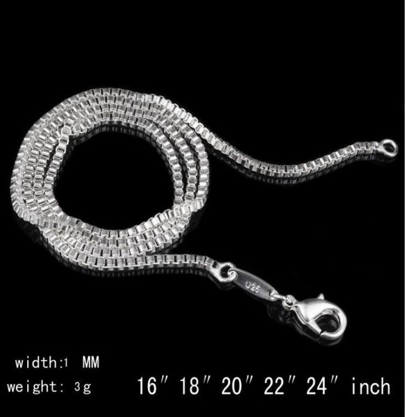 925 sterling silver plated 1mm box chain for women size 16 to 24inch dc07 new 925 silver plate lobster clasps smooth chains n9542432
925 sterling silver plated 1mm box chain for women size 16 to 24inch dc07 new 925 silver plate lobster clasps smooth chains n9542432