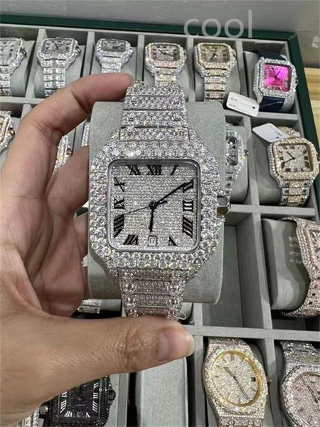 luxury mens watch for men designer movement watches diamond moissanite watch montre iced out watch automatic men's montre luxe mens lux, Slivery;brown
luxury mens watch for men designer movement watches diamond moissanite watch montre iced out watch automatic men's montre luxe mens lux, Slivery;brown