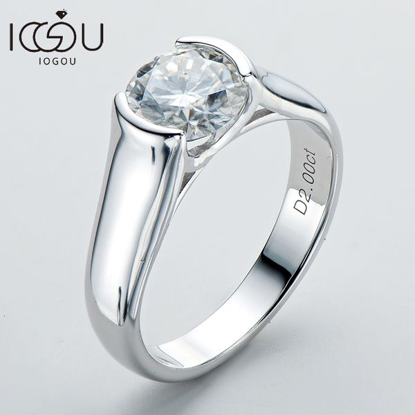 wedding rings iogou 2ct diamond solitiare engagement rings for women 100% 925 sterling silver bridal wedding band bezel setting 8mm 230729, Slivery;golden 
wedding rings iogou 2ct diamond solitiare engagement rings for women 100% 925 sterling silver bridal wedding band bezel setting 8mm 230729, Slivery;golden