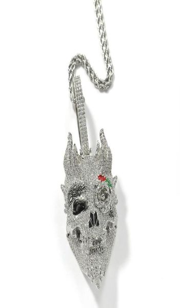 hip hop rose skull pendant necklaces for men women luxury designer mens bling diamond gold chain necklace jewelry love gift7962605, Silver
hip hop rose skull pendant necklaces for men women luxury designer mens bling diamond gold chain necklace jewelry love gift7962605, Silver
