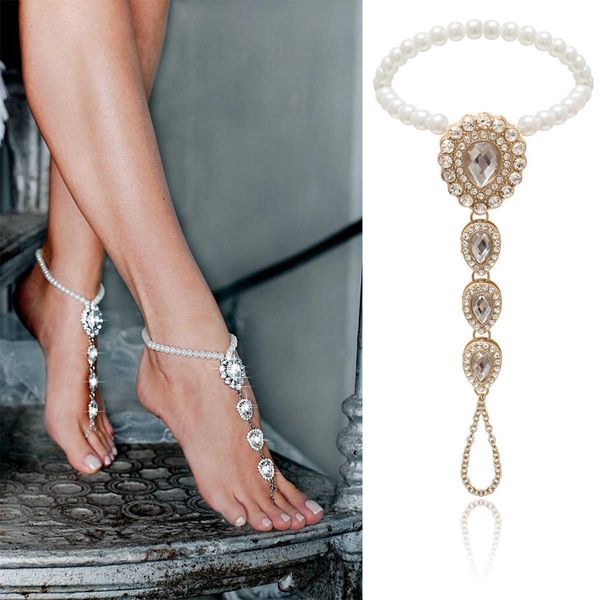 jewelry with geometric micro inlay and beach temperament exaggerated water droplet shaped diamond studded pearl anklet, Red;blue
jewelry with geometric micro inlay and beach temperament exaggerated water droplet shaped diamond studded pearl anklet, Red;blue