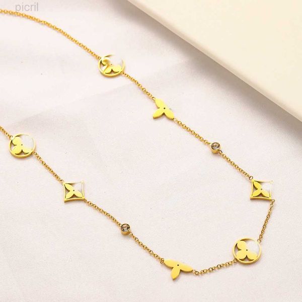 never fading 18k gold plated luxury brand designer pendants necklaces crystal stainless steel choker pendant necklace chain jewelry accessor, Silver
never fading 18k gold plated luxury brand designer pendants necklaces crystal stainless steel choker pendant necklace chain jewelry accessor, Silver
