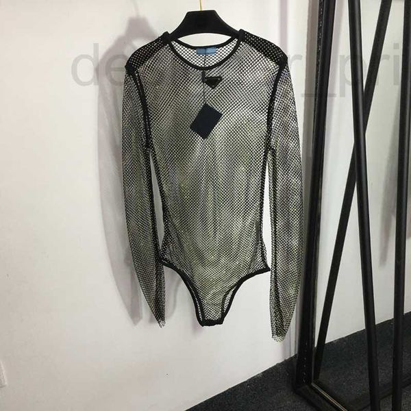 women's plus size t-shirt designer transparent tights shirt full diamond rompers long sleeve personality tees girls luxury one pieces, Black
women's plus size t-shirt designer transparent tights shirt full diamond rompers long sleeve personality tees girls luxury one pieces, Black