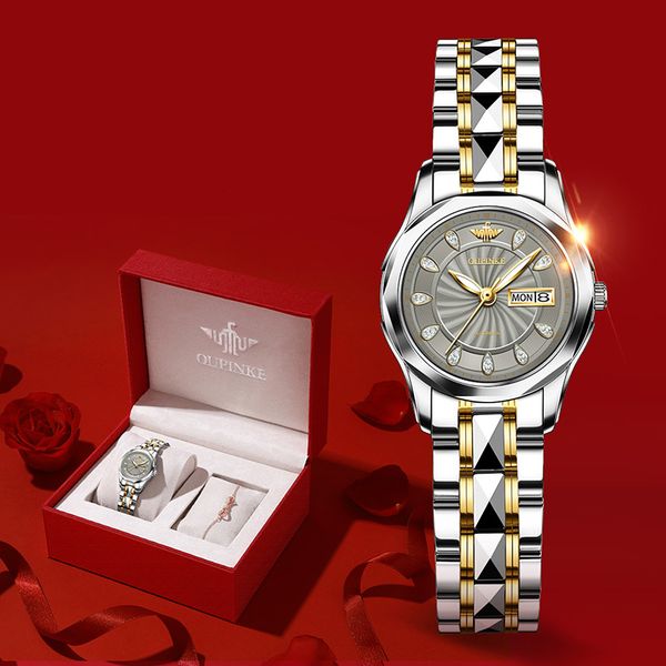 wristwatches oupinke swordshaped pointer automatic mechanical watch luxury tungsten steel 50m waterproof business watch women watches 230729, Slivery;brown
wristwatches oupinke swordshaped pointer automatic mechanical watch luxury tungsten steel 50m waterproof business watch women watches 230729, Slivery;brown