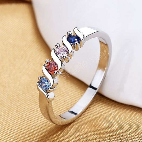 silver color band promise rings for women wedding engagement colorful sparkling cz cubic zircon bague bijoux
silver color band promise rings for women wedding engagement colorful sparkling cz cubic zircon bague bijoux