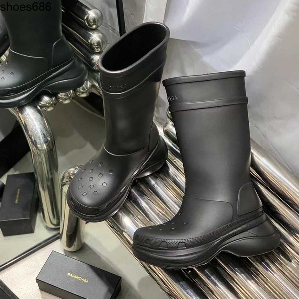 2023 new balenciga boots thick sole summer show style popular on the internet wide tube shake sole paris long tube rain boots children, Black
2023 new balenciga boots thick sole summer show style popular on the internet wide tube shake sole paris long tube rain boots children, Black