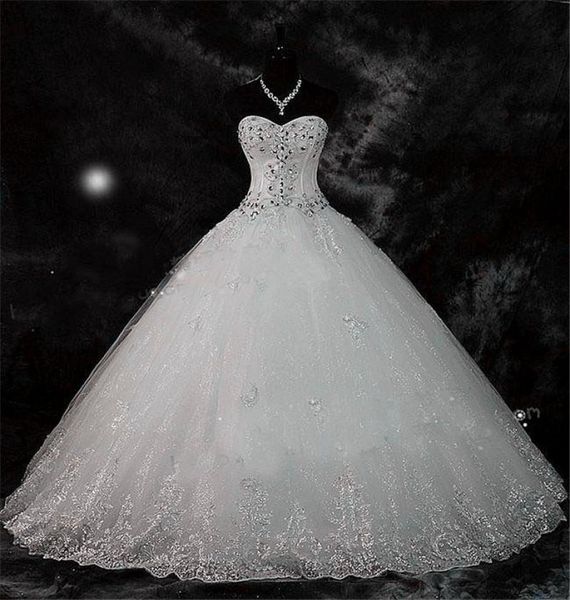 new arrival real poes bling bling crystal wedding dresses lace rhinestone plus size ball gown wedding bridal gowns vestido de n8868727, White
new arrival real poes bling bling crystal wedding dresses lace rhinestone plus size ball gown wedding bridal gowns vestido de n8868727, White