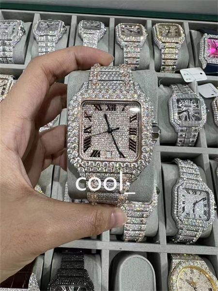 luxury mens watch for men designer movement watches diamond moissanite watch montre iced out watch automatic men's montre luxe mens lux, Slivery;brown
luxury mens watch for men designer movement watches diamond moissanite watch montre iced out watch automatic men's montre luxe mens lux, Slivery;brown