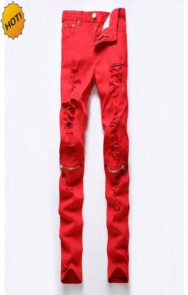 fashion 2017 mens skinny jeans men stretch red color jeans men hip hop straight hole ripped knee cut zipper club hip hop pants5289304, Black
fashion 2017 mens skinny jeans men stretch red color jeans men hip hop straight hole ripped knee cut zipper club hip hop pants5289304, Black
