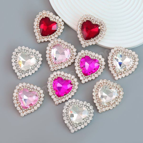 shiny rhinestone heart stud earrings for women fashion jewelry trendy girls' collection earrings accessories, Golden;silver
shiny rhinestone heart stud earrings for women fashion jewelry trendy girls' collection earrings accessories, Golden;silver
