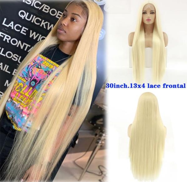 30 inch soft straight hair wig glueless 613 blonde synthetic lace front wigs for women restyleable silky straight synthetic hair 6319022, Black;brown
30 inch soft straight hair wig glueless 613 blonde synthetic lace front wigs for women restyleable silky straight synthetic hair 6319022, Black;brown