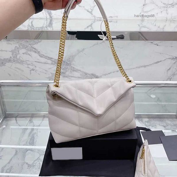 women leather shoulder crossbody bag puffer designer handbag chain wallet