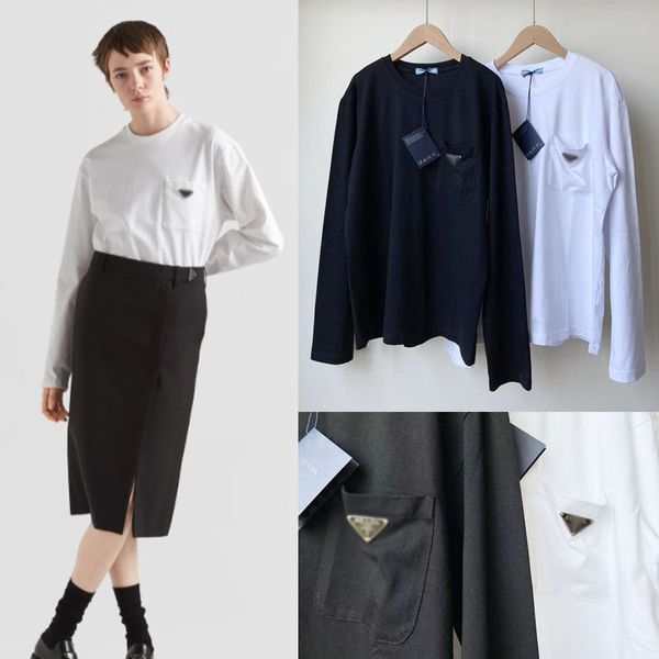 women designer t-shirt long sleeve t shirt autumn basic tshirt casual round neck bottom tee, White
women designer t-shirt long sleeve t shirt autumn basic tshirt casual round neck bottom tee, White