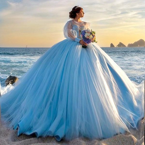 sky glittering quinceanera dress puff sleeve beading applique lace vestidos de 15 anos sweet formal birthday party ball gown, Blue;red
sky glittering quinceanera dress puff sleeve beading applique lace vestidos de 15 anos sweet formal birthday party ball gown, Blue;red