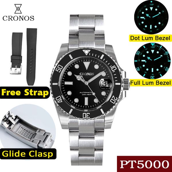 other watches cronos sub diver men watch stainless steel pt5000 bracelet ceramic bezel 200 meters water resistant glideclasp l6005 v3 230729, Slivery;black
other watches cronos sub diver men watch stainless steel pt5000 bracelet ceramic bezel 200 meters water resistant glideclasp l6005 v3 230729, Slivery;black