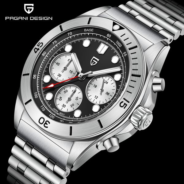 other watches pagani design men s luxury quartz watch for men 10 bar waterproof stainless steel chronograph japan vk63 clock 230729, Slivery;black
other watches pagani design men s luxury quartz watch for men 10 bar waterproof stainless steel chronograph japan vk63 clock 230729, Slivery;black