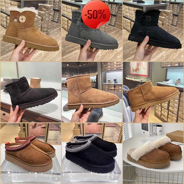 designer fluffy snow boots mini women winter australia platform ug boot fur slipper ankle wool shoes sheepskin real leather classic brand ca, Black
designer fluffy snow boots mini women winter australia platform ug boot fur slipper ankle wool shoes sheepskin real leather classic brand ca, Black