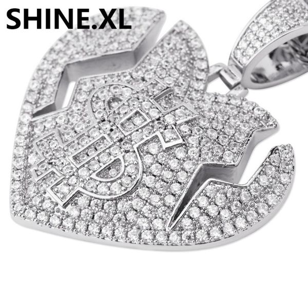 hip hop mens gold chain dollar sign broken heart necklace pendant iced out lab diamond bling jewelry9185908, Silver
hip hop mens gold chain dollar sign broken heart necklace pendant iced out lab diamond bling jewelry9185908, Silver