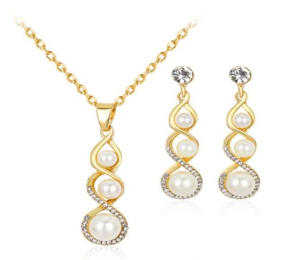 new korean simple atmospheric alloy diamond pearl pendant necklace earring set diamond59945168119406, Silver
new korean simple atmospheric alloy diamond pearl pendant necklace earring set diamond59945168119406, Silver