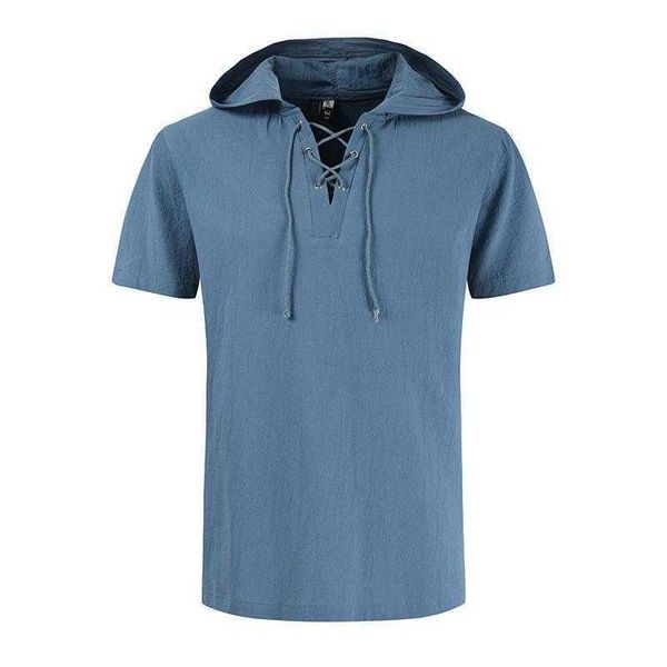galleries 2023 summer new men's hooded lacing cotton hemp loose short sleeve t-shirt male, White;black
galleries 2023 summer new men's hooded lacing cotton hemp loose short sleeve t-shirt male, White;black