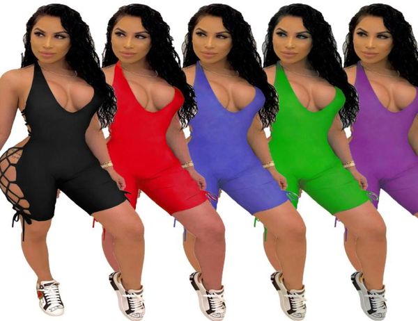 new arrivals summer women lace up jumpsuits shorts hollow out deep v neck sleeveless nightclub party sports playsuits5418028, Black;white
new arrivals summer women lace up jumpsuits shorts hollow out deep v neck sleeveless nightclub party sports playsuits5418028, Black;white