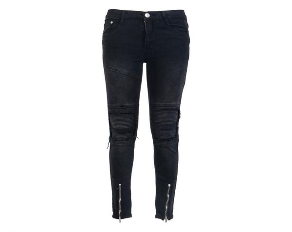new fashion men distressed ripped jeans black denim pants slim skinny fit trousers casula mens skinny hole zipper pencil jeans4764184, Blue
new fashion men distressed ripped jeans black denim pants slim skinny fit trousers casula mens skinny hole zipper pencil jeans4764184, Blue