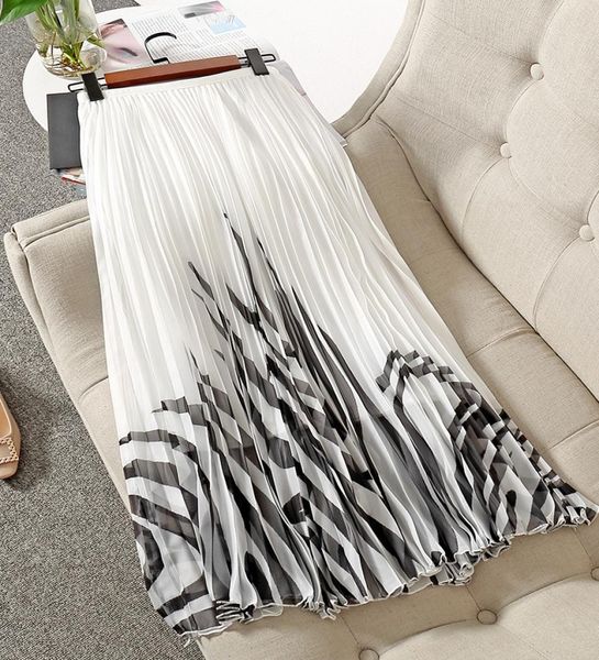 2021 summer white black contrast color striped print pleated midcalf skirt 21q0821050873665896
2021 summer white black contrast color striped print pleated midcalf skirt 21q0821050873665896