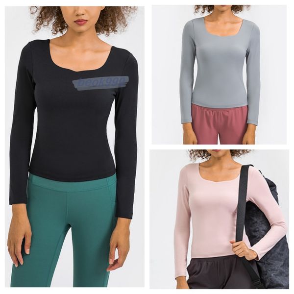 elastic crewneck sweatshirts women long sleeve yoga shirts breathable t-shirts quick dry fitness wear slim black running sports
elastic crewneck sweatshirts women long sleeve yoga shirts breathable t-shirts quick dry fitness wear slim black running sports