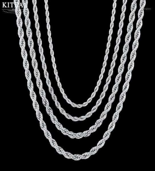 kiteal gold plating rope chain stainless steel necklace for women men fashion 3mm 5mm 6mm 50cm 60cm jewelry gift chai9974293, Silver
kiteal gold plating rope chain stainless steel necklace for women men fashion 3mm 5mm 6mm 50cm 60cm jewelry gift chai9974293, Silver