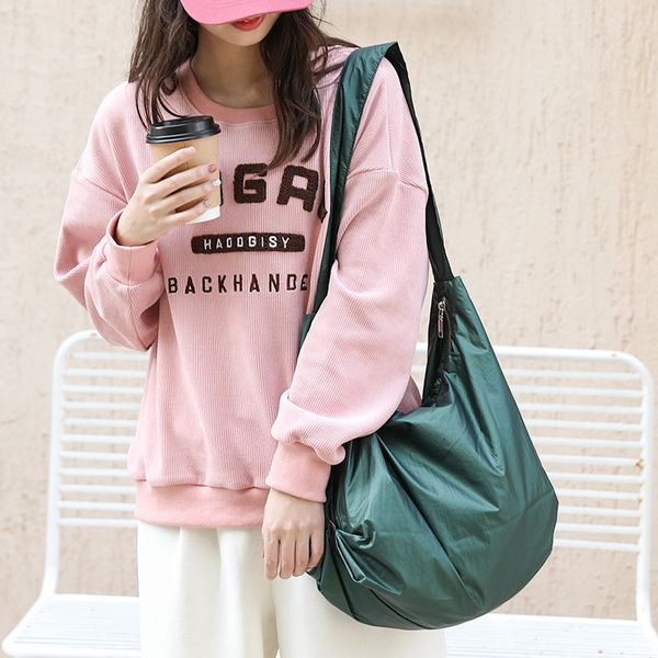 vintage shoulder bag ins fashion pleated nylon fabric women's bag canvas large capacity crossbody bag 03
vintage shoulder bag ins fashion pleated nylon fabric women's bag canvas large capacity crossbody bag 03