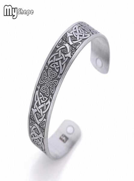 my shape health magnetic irish knot bracelets antique silvery cuff bangle french men vintage engraved jewelry accessories 9bxn#3260507, Black
my shape health magnetic irish knot bracelets antique silvery cuff bangle french men vintage engraved jewelry accessories 9bxn#3260507, Black