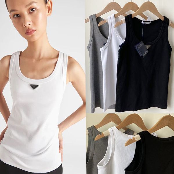 women's tanks designer tank spring summer casual sleeveless shirts solid color vest, White
women's tanks designer tank spring summer casual sleeveless shirts solid color vest, White