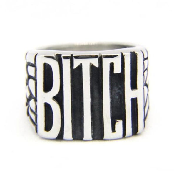 5pcslot size 510 popular bitch ring 316l stainless steel fashion jewelry popular biker hiphop style ring12118638123348, Silver
5pcslot size 510 popular bitch ring 316l stainless steel fashion jewelry popular biker hiphop style ring12118638123348, Silver