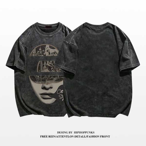galleries hip fashion brand european and american vintage high street short sleeve men's t-shirt 2023 new large loose heavy duty cotton, White;black
galleries hip fashion brand european and american vintage high street short sleeve men's t-shirt 2023 new large loose heavy duty cotton, White;black