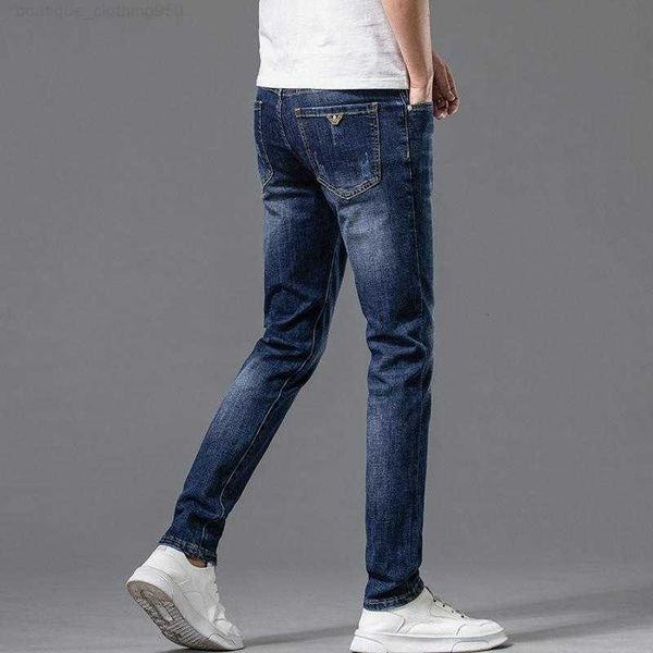boutique mens jeans men designer fashion summer thin slim fit small foot elastic casual trend long, Blue
boutique mens jeans men designer fashion summer thin slim fit small foot elastic casual trend long, Blue