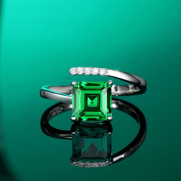 s925 sterling silver asche high carbon diamond square zircon opening adjustable ring simple fashionable hand jewelry
s925 sterling silver asche high carbon diamond square zircon opening adjustable ring simple fashionable hand jewelry
