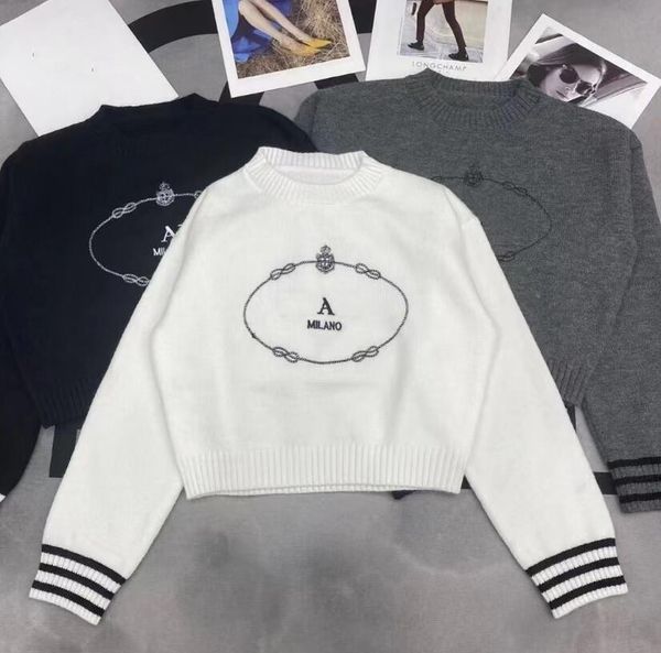 women's sweater designer sportswear fashion cotton clothes letter printing couple same style knitted sweater clothes, White;black
women's sweater designer sportswear fashion cotton clothes letter printing couple same style knitted sweater clothes, White;black