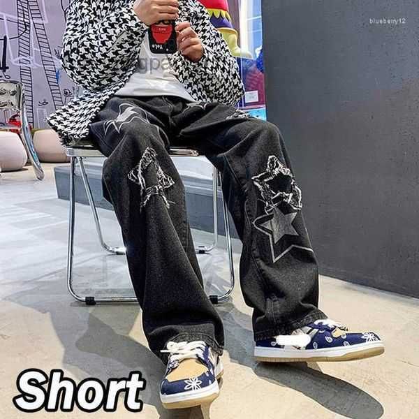 men's jeans vintage denim pants cltohes streetwear patchwork male baggy straight men fzo6, Blue
men's jeans vintage denim pants cltohes streetwear patchwork male baggy straight men fzo6, Blue