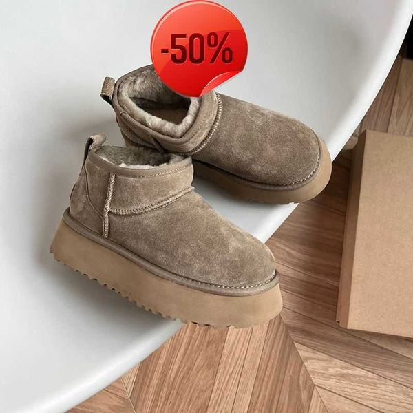 women winter ultra mini boot designer australian platform boots for men real leather warm ankle fur booties luxurious shoe000111, Black
women winter ultra mini boot designer australian platform boots for men real leather warm ankle fur booties luxurious shoe000111, Black