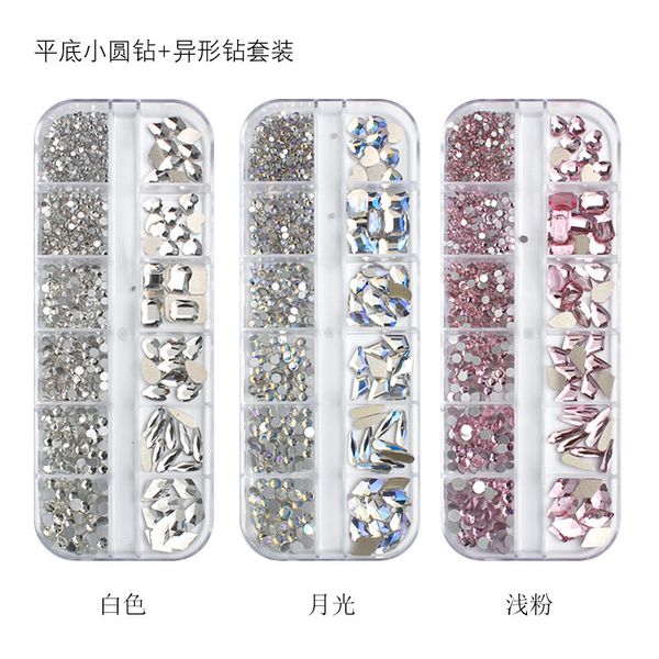 nail art decorations 12gird box multi size abcolorful fix rhinestones flatback crystal diamond gems 3d glitter nail art luxurious decoration, Silver;gold
nail art decorations 12gird box multi size abcolorful fix rhinestones flatback crystal diamond gems 3d glitter nail art luxurious decoration, Silver;gold