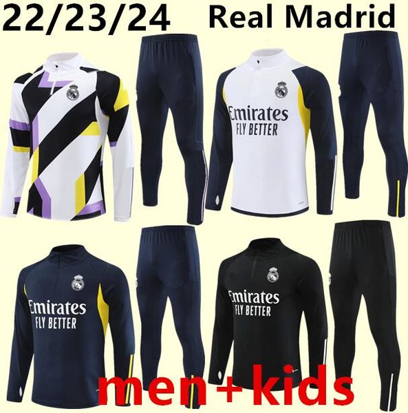 2023-2024 real madrids tracksuit set training suit 23/24 men and kids football jacket chandal futbol survetement, Black;yellow
2023-2024 real madrids tracksuit set training suit 23/24 men and kids football jacket chandal futbol survetement, Black;yellow