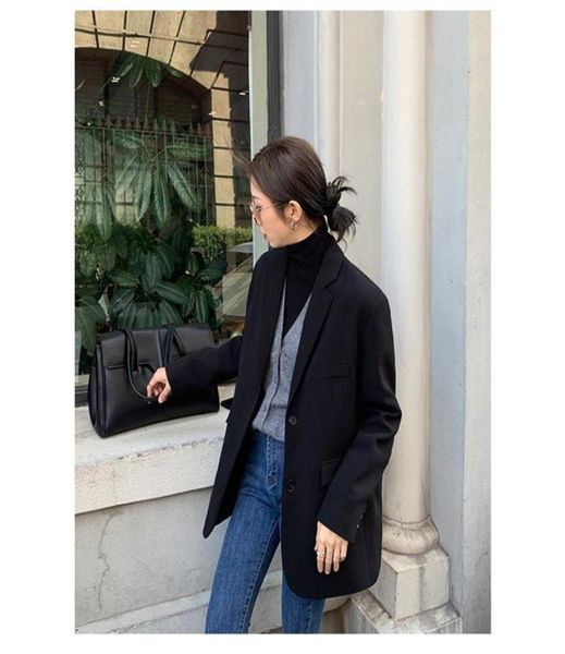 women039s suits blazers 2021 fashion solid color lapel blazer women elegant vintage casual loose oversized temperament coat t1673062, White;black
women039s suits blazers 2021 fashion solid color lapel blazer women elegant vintage casual loose oversized temperament coat t1673062, White;black