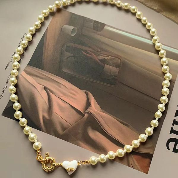 saturn pearl heart nceklace woman luxury designer jewlery 14k yellow gold plated chain love hearts vvs pendant necklaces famous fahion bijou, Silver
saturn pearl heart nceklace woman luxury designer jewlery 14k yellow gold plated chain love hearts vvs pendant necklaces famous fahion bijou, Silver