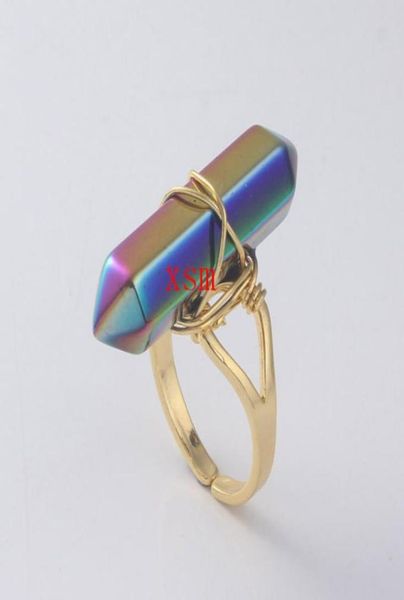 promotion women ringnatural full colour hexagon prism crystal ring for women and men jewelry fit wedding ring 10pc shiping33969577326036, Golden;silver
promotion women ringnatural full colour hexagon prism crystal ring for women and men jewelry fit wedding ring 10pc shiping33969577326036, Golden;silver