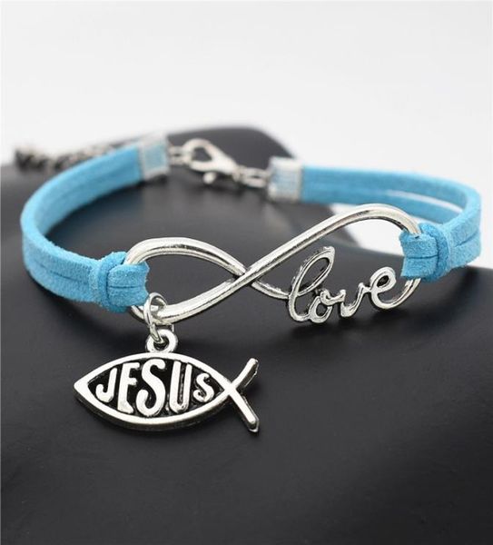 afshor 2018 new design christmas jewelry fashion cute charm leather wrap love infinity bracelet for women men jesus fish pattern gifts166896, Golden;silver
afshor 2018 new design christmas jewelry fashion cute charm leather wrap love infinity bracelet for women men jesus fish pattern gifts166896, Golden;silver