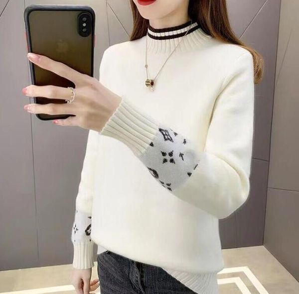 designer sweater women winter knitted for fashion all-match korean pullover sweaters plaid clothes loose, White;black
designer sweater women winter knitted for fashion all-match korean pullover sweaters plaid clothes loose, White;black