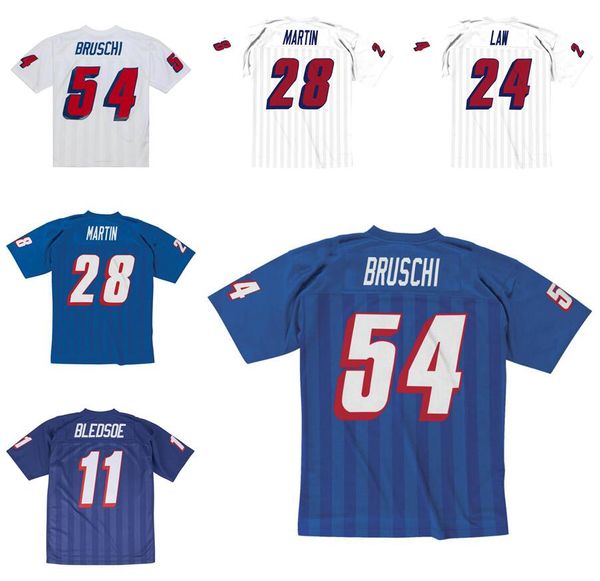 stitched football jersey 54 teddy bruschi 28 curtis martin 11 drew bledsoe 1996 white and blue mitchell & ness retro rugby jerseys men women, Black;red
stitched football jersey 54 teddy bruschi 28 curtis martin 11 drew bledsoe 1996 white and blue mitchell & ness retro rugby jerseys men women, Black;red